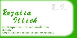 rozalia illich business card